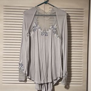 Free People floral blouse size small